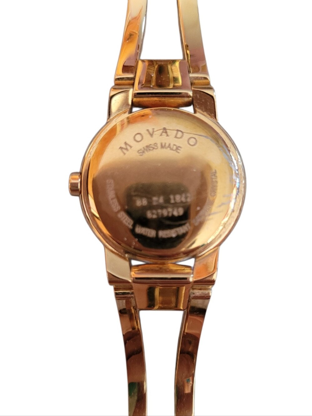 Movado Amorosa 88 E4 1842 Women’s Gold Tone Museum Dial  Watch w Box New Battery - Picture 4 of 10